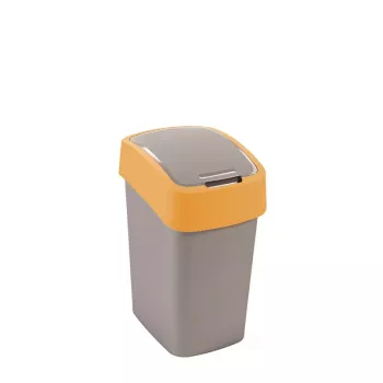 Curver Flip Bin caixote do lixo 25L, prateado/amarelo