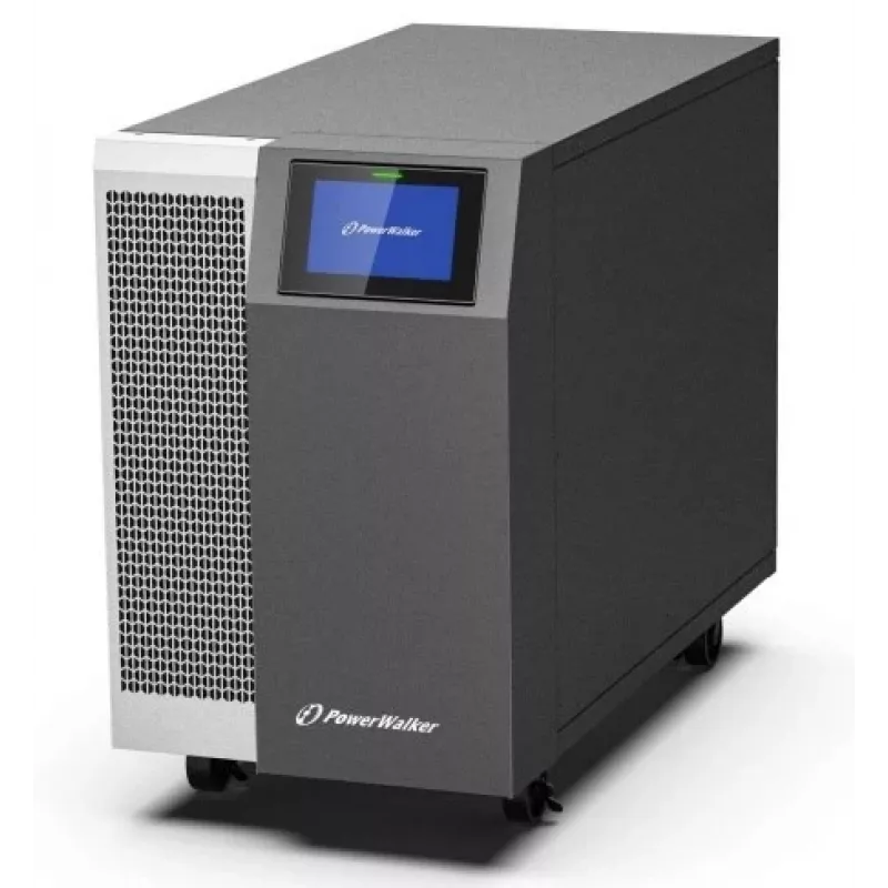 PowerWalker VFI 30K TAP PF1 3/3 BE UPS online de dupla conversão, 30kVA/30kW, entrada/saída trifásica, torre, baterias externas