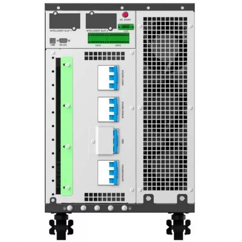 PowerWalker VFI 30K TAP PF1 3/3 BE UPS online de dupla conversão, 30kVA/30kW, entrada/saída trifásica, torre, baterias externas