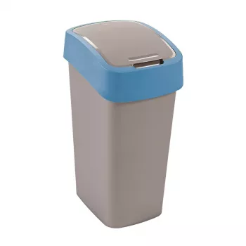 CURVER Flip Bin 45L Balde do lixo Prateado/Azul