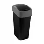 Curver Flip Bin 45L Balde do lixo Preto/Prateado