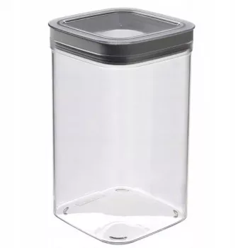 CURVER Dry Cube Recipiente quadrado para armazenamento de alimentos 2,3L Transparente/Cinzento