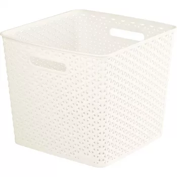 CURVER My Style Cesto de armazenamento quadrado 25L Creme