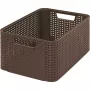 Curver Style Caixa M 38,6 x 28,7 x 17 cm caixa de armazenamento castanho-escura com tampa