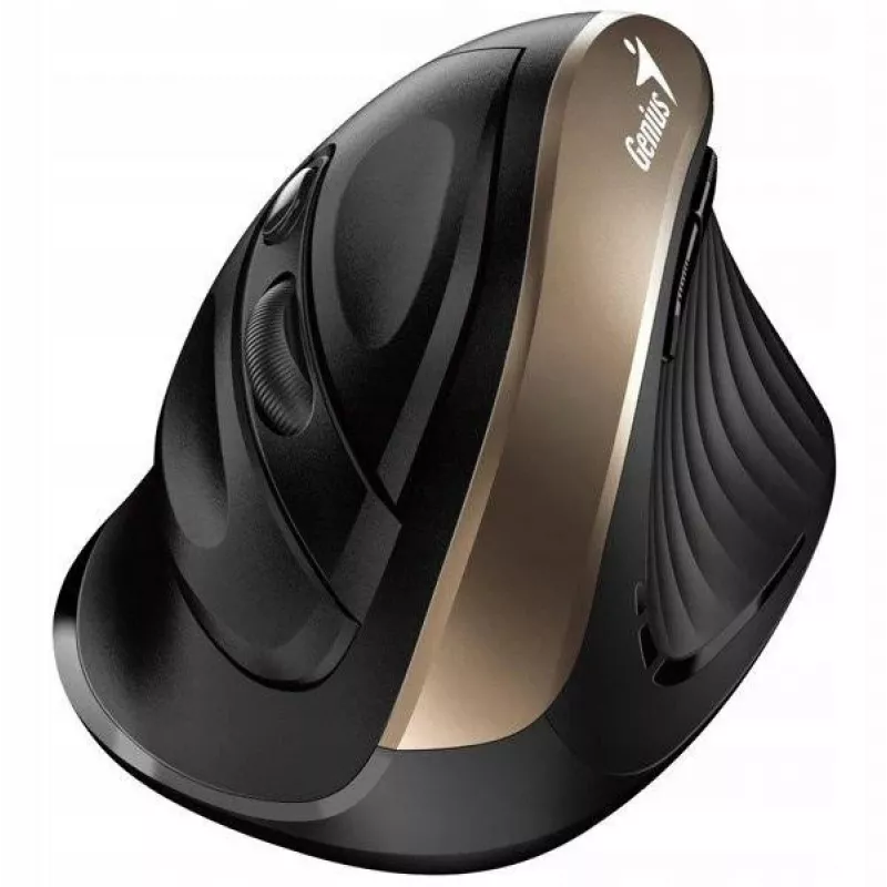 Genius Ergo 8250S rato sem fios, 1600 DPI, preto/dourado