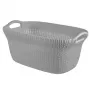 Cesto de roupa Curver Knit 40L cinzento-claro