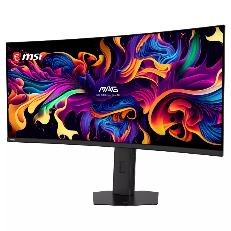 Monitor gaming curvo MSI 34 polegadas QD-OLED UWQHD 280Hz (9S6-3DE39T-003)