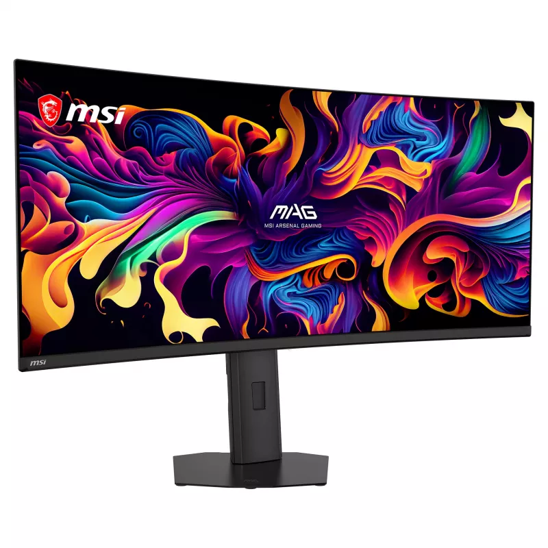 Monitor gaming curvo MSI 34 polegadas QD-OLED UWQHD 280Hz (9S6-3DE39T-003)