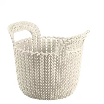 Cesto CURVER Knit XS redondo 3L branco 23x19x19cm