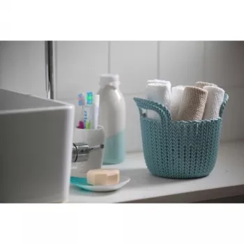 Cesto CURVER Knit XS redondo 3L branco 23x19x19cm