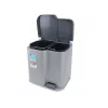Balde de pedal CURVER Duo 15+7L prateado/cinzento-escuro