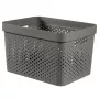 Caixa CURVER Infinity Recycled 17L 36x27x22cm cinzento-escuro