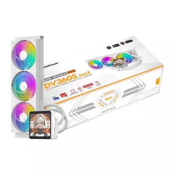 Refrigeração líquida CPU AIO DarkFlash DV360S MAX branco 360mm ARGB