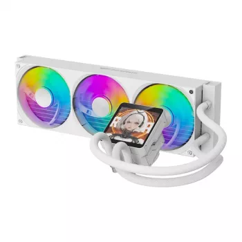 Refrigeração líquida CPU AIO DarkFlash DV360S MAX branco 360mm ARGB