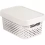 Caixa de arrumação CURVER Infinity Recycled 4,5L com tampa, branco