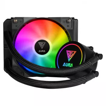GAMDIAS Aura GL120 120mm ARGB Refrigeração líquida AIO para CPU 16321-01600-30000-G