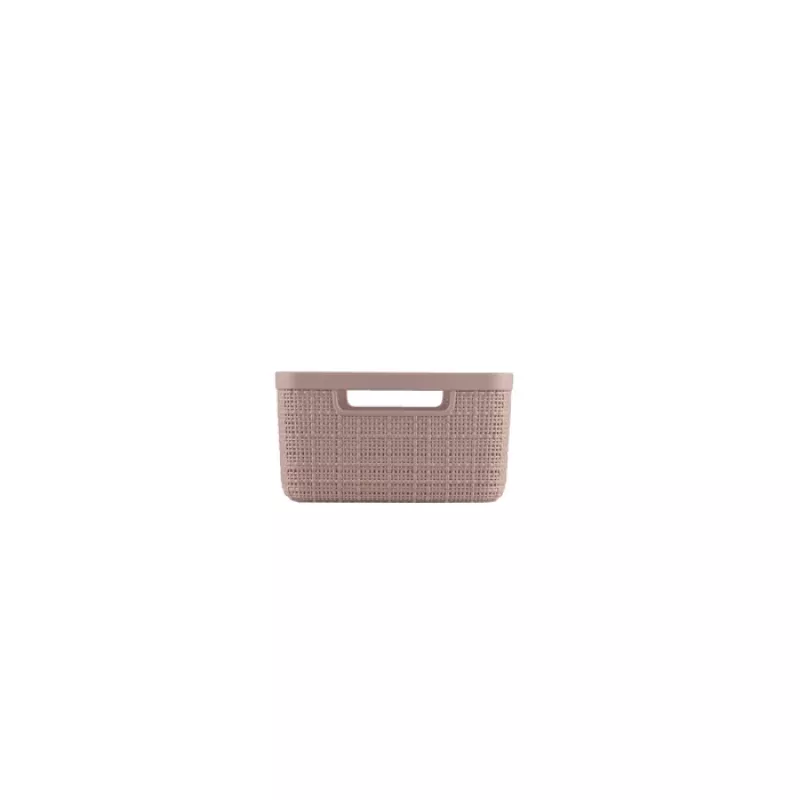 CURVER Cesto Jute S 5L 27x20x11cm rosa - Cesto de armazenamento de juta natural