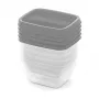 CURVER Vedo Conjunto de caixas de armazenamento 5x0,25 L transparente cinzento