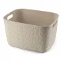 CURVER Softex Cesto de armazenamento grande 19L branco giz