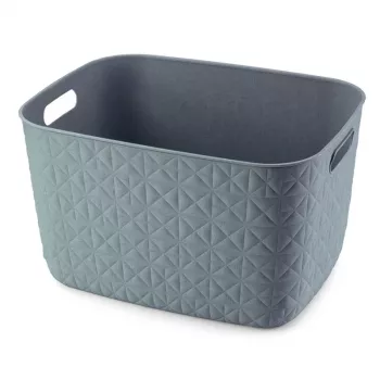 CURVER Softex L Cesto de armazenamento 19L retangular petróleo textura tecida