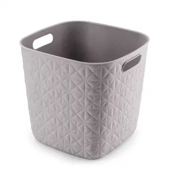 CURVER Softex Cesto de armazenamento quadrado 15L branco giz 27,9x27,9x26,9cm