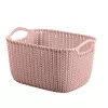 Curver Knit S Cesto de armazenamento retangular 8L rosa
