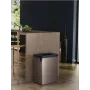 KETER Verto Recycle 54L Caixote do lixo retangular metalizado, cinzento pérola