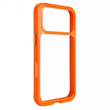 Evelatus Apple iPhone 17 Pro LiveCase Capa híbrida com suporte PC+TPU laranja