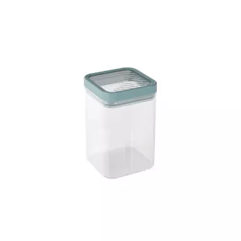CURVER Kara Recipiente Hermético para Alimentos Secos 1,2L, Corpo Transparente com Tampa Petróleo, Sem BPA, Empilhável, Lavável na Máquina