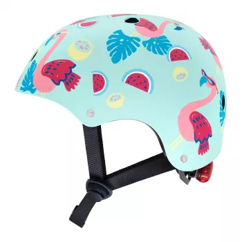 Hornit Flamingo Capacete de Bicicleta para Criança M (53-58cm) com Luz LED Traseira FLS931