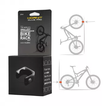 Hornit CLUG PRO MTB Plus sistema de armazenamento para bicicletas – preto, XXL (adequado para pneus de 2,3