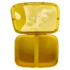 CURVER Snap Box caixa de armazenamento retangular para alimentos com divisória 1,8L amarelo Kawaii