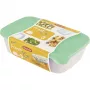 CURVER Fresh & Go conjunto de armazenamento retangular 3 peças (2L + 1L + 0,5L) verde
