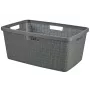 CURVER cesto de roupa Jute 46L 59x39x26cm cinzento-escuro