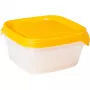 CURVER Fresh & Go conjunto de comedouros para animais de estimação com 3 peças, 0,8L cada, amarelo, tampas herméticas