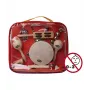 Stagg CPK 01 bateria acústica júnior para criança, conjunto de 3 peças com tarola e prato crash, cascos em choupo, preto