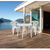 KETER Mallorca cadeira de jardim bege – estrutura em alumínio empilhável com assento textilene, resistente aos UV e às intempéries, capacidade de carga 110 kg