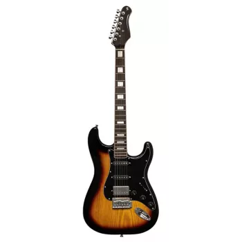 Stagg SES-60 SNB guitarra elétrica - Sonic Blue, captadores SSS, corpo em amieiro