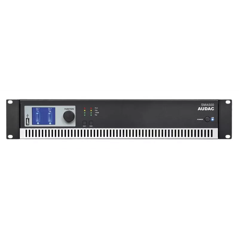 AUDAC SMA500 amplificador de áudio de 2.0 canais, preto