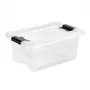 keeeper Crystalbox Cornelia caixa de arrumação com tampa, 4 L, 29,5 x 19,5 x 12,5 cm, transparente