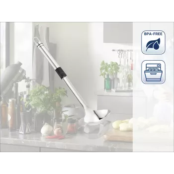 Concha pequena para sopa LEIFHEIT ProLine, aço inoxidável, 30,5 cm, lavável na máquina de lavar louça