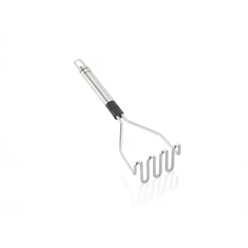 Esmagador de batatas LEIFHEIT ProLine 103032 – aço inoxidável 18/10, punho preto ergonómico, lavável na máquina de lavar louça, 285 mm