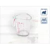 Copo medidor LEIFHEIT 1L, transparente, plástico SAN, escalas ml/L/grama, lavável na máquina de lavar louça