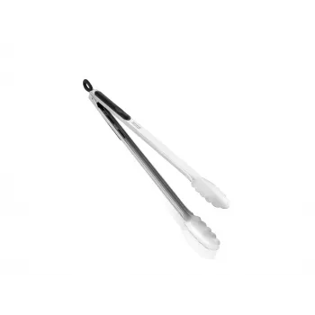 Pinça de cozinha e churrasco LEIFHEIT 41cm aço inoxidável com mecanismo de bloqueio