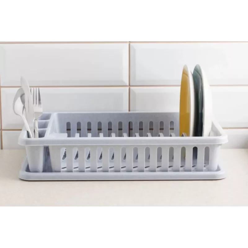 Escorredor de louça CURVER 26,5x42x8,8 cm cinzento