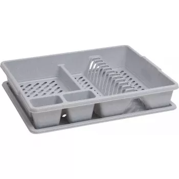Escorredor de louça CURVER 45x38x8,8 cm cinzento