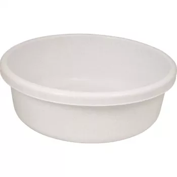 Vaso de planta redondo CURVER Rato 18L granito antracite acinzentado efeito rattan