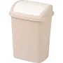 Balde de lixo com tampa basculante CURVER Dominik 10L, bege, 20x25x36cm