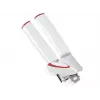 Abre-latas LEIFHEIT Lifty manual Top-Cut com punho ergonómico, lâmina de aço inoxidável, branco/cinzento