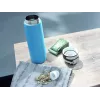 Garrafa térmica LEIFHEIT Thermos Flip 600 ml azul-claro em aço inoxidável com isolamento a vácuo